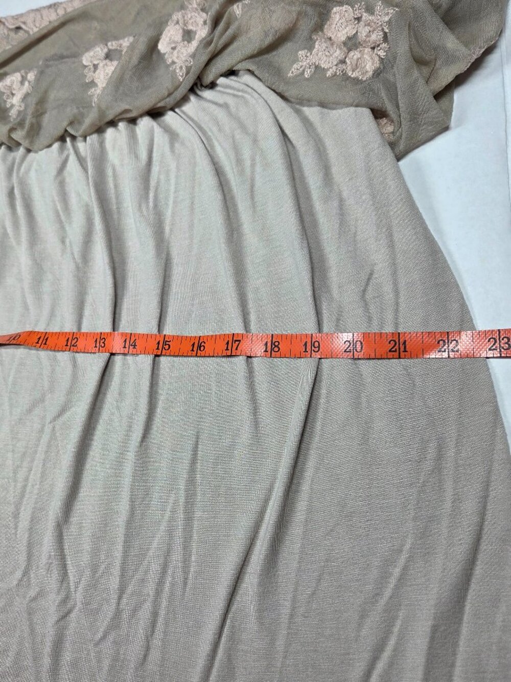 Indigo Soul Womens XL Floral Fairy Lace Embroidered A-Line Lined Skirt - Picture 5 of 9